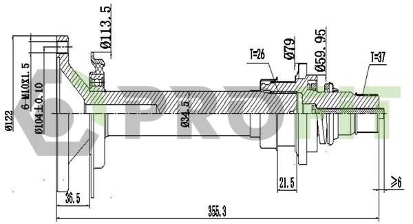 Drive Shaft (2730-3024)