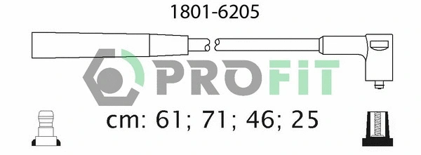 Ignition Cable Kit (1801-6205)