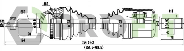 Drive Shaft (2730-3038)