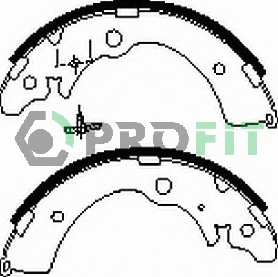 Brake Shoe Set (5001-0318)
