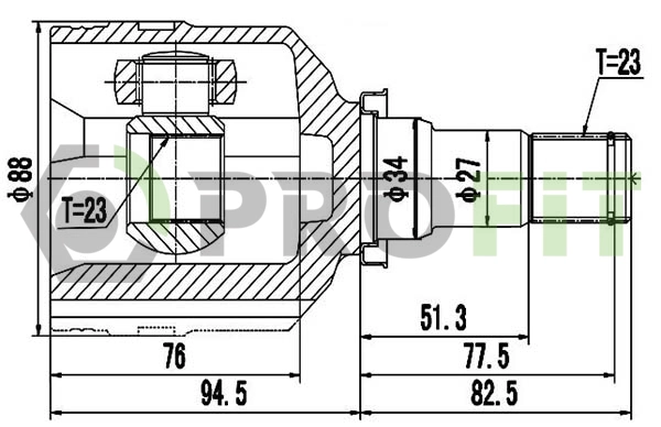 Joint Kit, drive shaft (2810-2087)