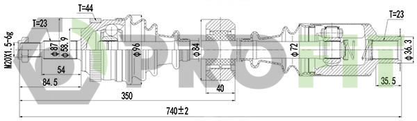 Drive Shaft (2730-0919)