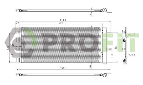 Condenser, air conditioning (1770-0440)