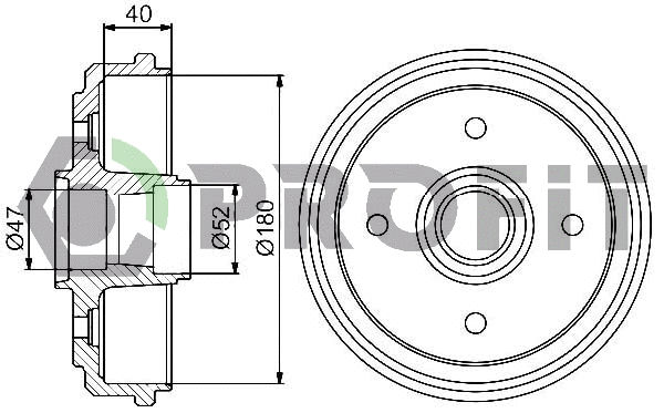 Brake Drum (5020-0015)