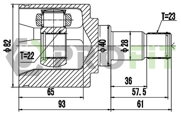 Joint Kit, drive shaft (2810-2049)