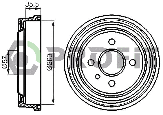 Brake Drum (5020-0069)