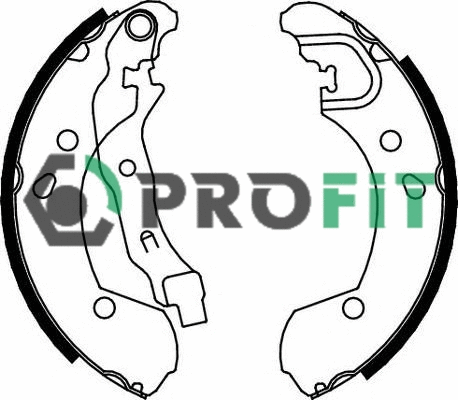 Brake Shoe Set (5001-0649)