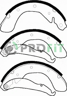 Brake Shoe Set (5001-0335)