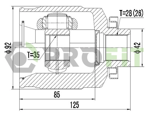 Joint Kit, drive shaft (2810-2038)