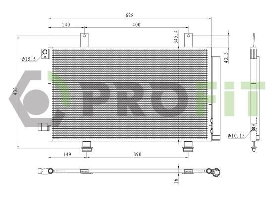 Condenser, air conditioning (1770-0542)
