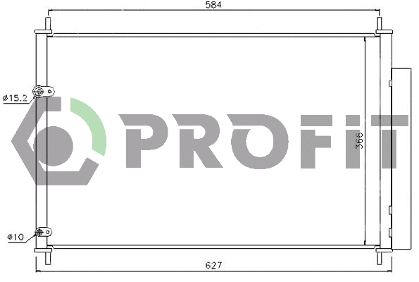 Condenser, air conditioning (PR 2029C1)