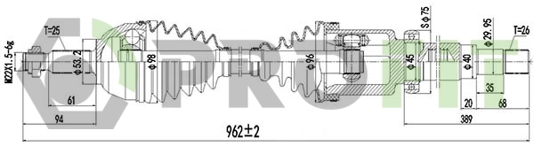 Drive Shaft (2730-0843)
