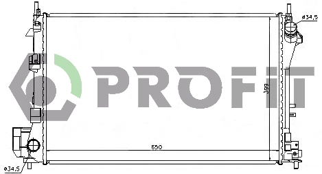 Radiator, engine cooling (PR 5079A4)