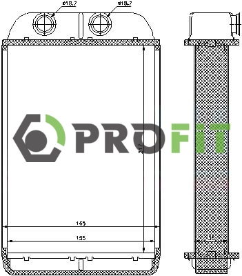 Heat Exchanger, interior heating (1760-0011)