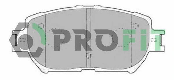 Brake Pad Set, disc brake (5000-1620)