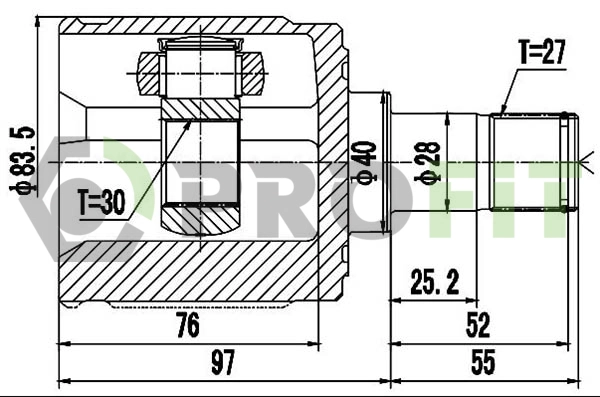 Joint Kit, drive shaft (2810-2065)