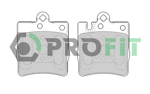 Brake Pad Set, disc brake (5000-1322)