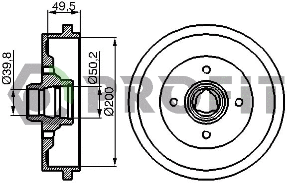 Brake Drum (5020-0094)