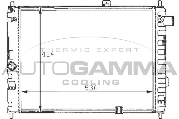 Radiator, engine cooling (100664)