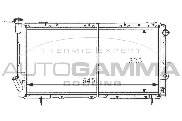 Radiator, engine cooling (100971)
