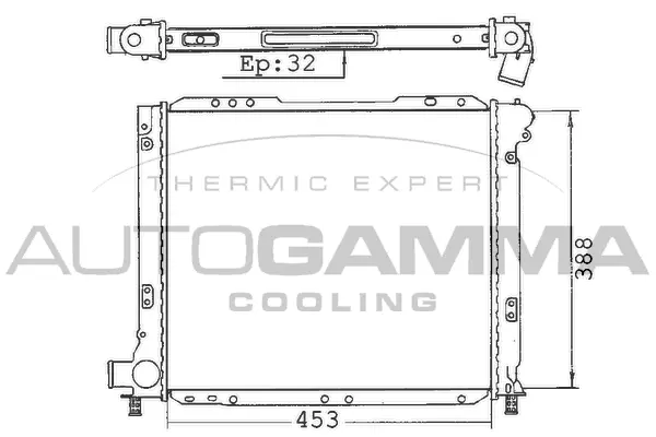 Radiator, engine cooling (100278)