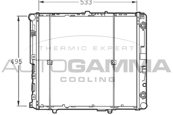 Radiator, engine cooling (103137)