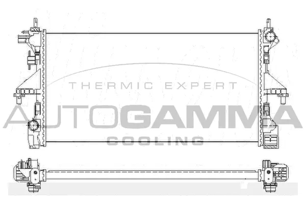 Radiator, engine cooling (110008)