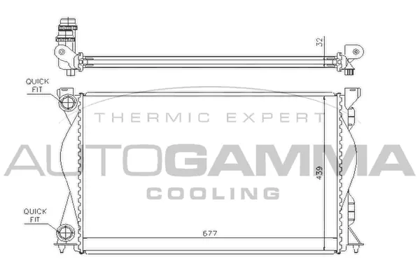 Radiator, engine cooling (104246)