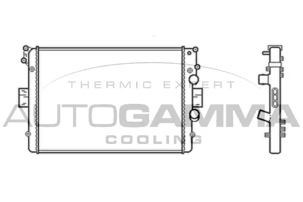 Radiator, engine cooling (404124)