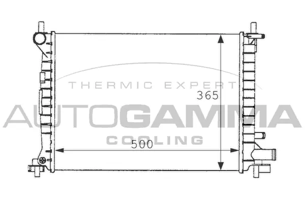 Radiator, engine cooling (101197)