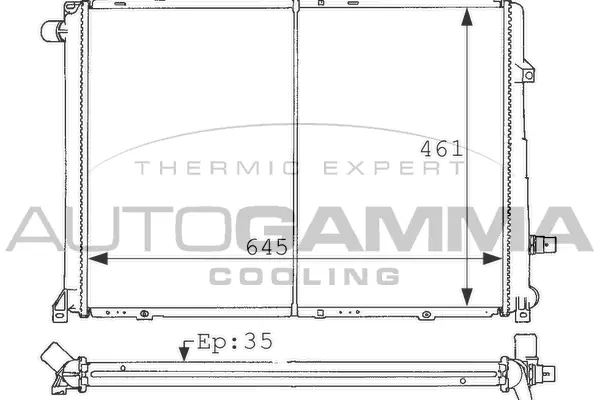 Radiator, engine cooling (100910)