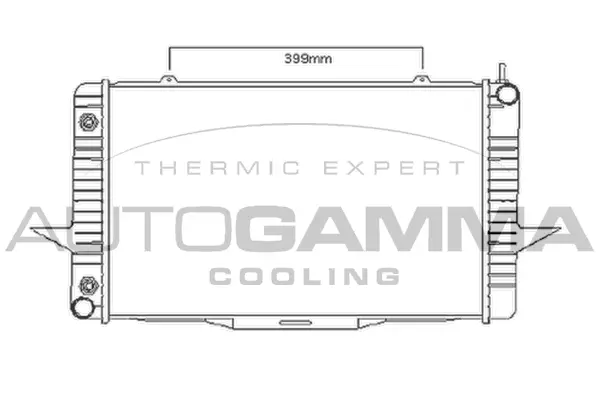 Radiator, engine cooling (104165)