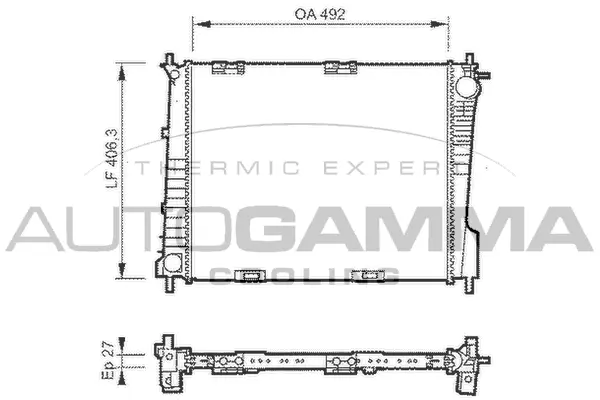 Radiator, engine cooling (104220)