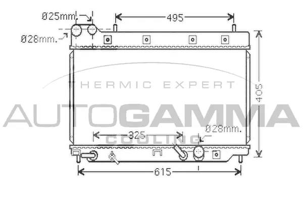 Radiator, engine cooling (104263)
