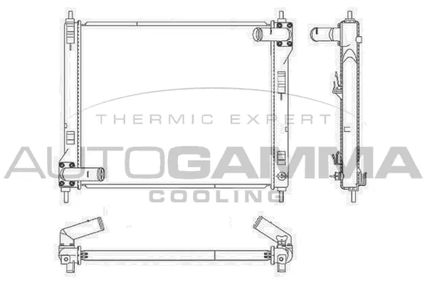 Radiator, engine cooling (105992)