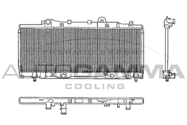 Radiator, engine cooling (101991)
