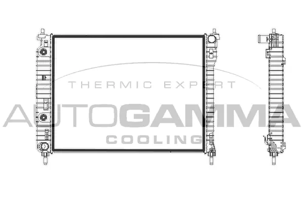 Radiator, engine cooling (107779)