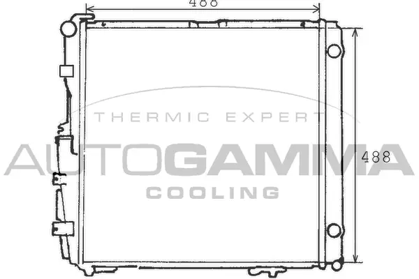 Radiator, engine cooling (100558)