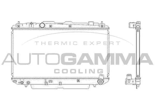 Radiator, engine cooling (104115)
