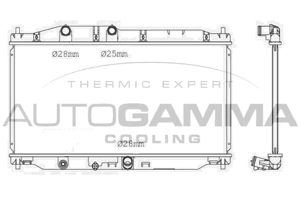 Radiator, engine cooling (107544)