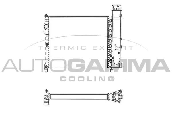 Radiator, engine cooling (100162)