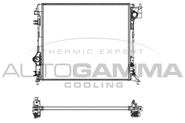 Radiator, engine cooling (107438)