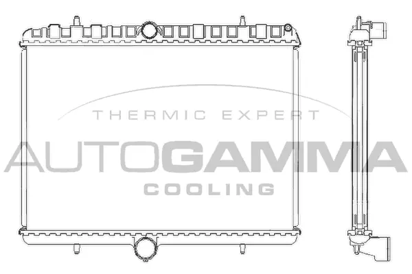 Radiator, engine cooling (105123)