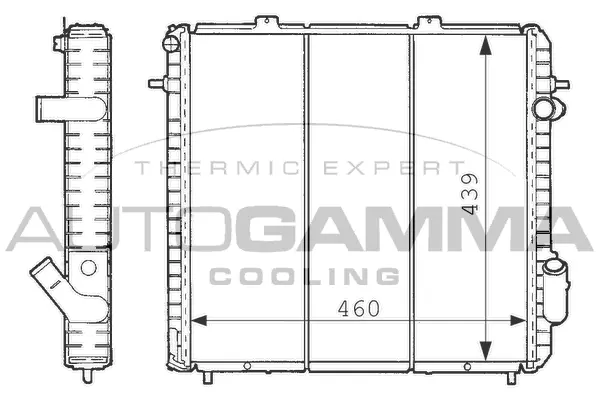 Radiator, engine cooling (100895)