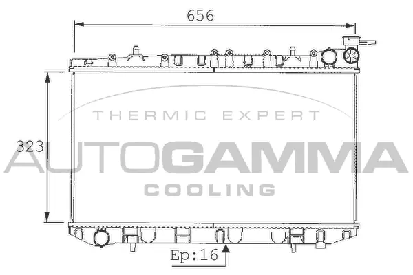 Radiator, engine cooling (101387)