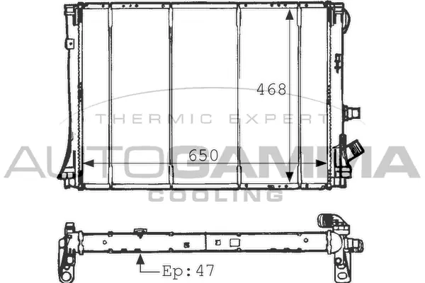 Radiator, engine cooling (100892)