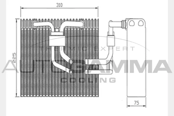Evaporator, air conditioning (112002)