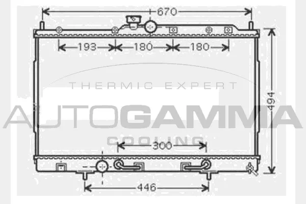 Radiator, engine cooling (104604)