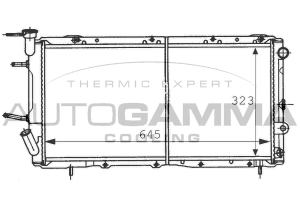 Radiator, engine cooling (100973)