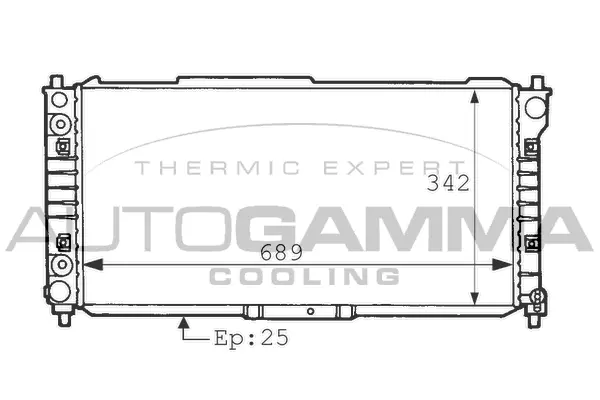 Radiator, engine cooling (101132)